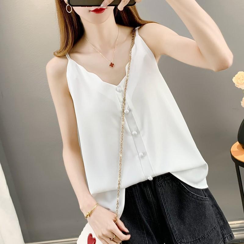 Plump Girls 15000kg Plus Size Slip Top Female Outer Wear Inner Wear Loose