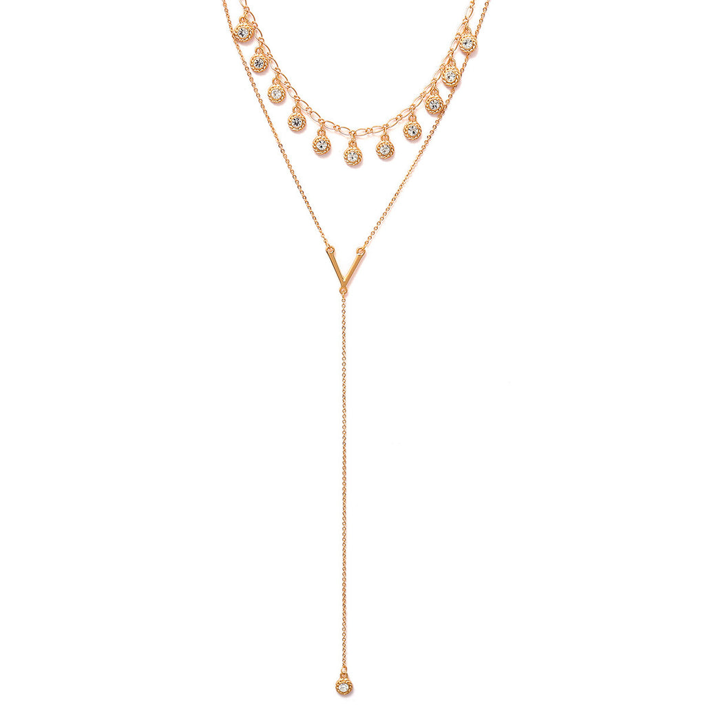 Simple multi-layer long money jewelry