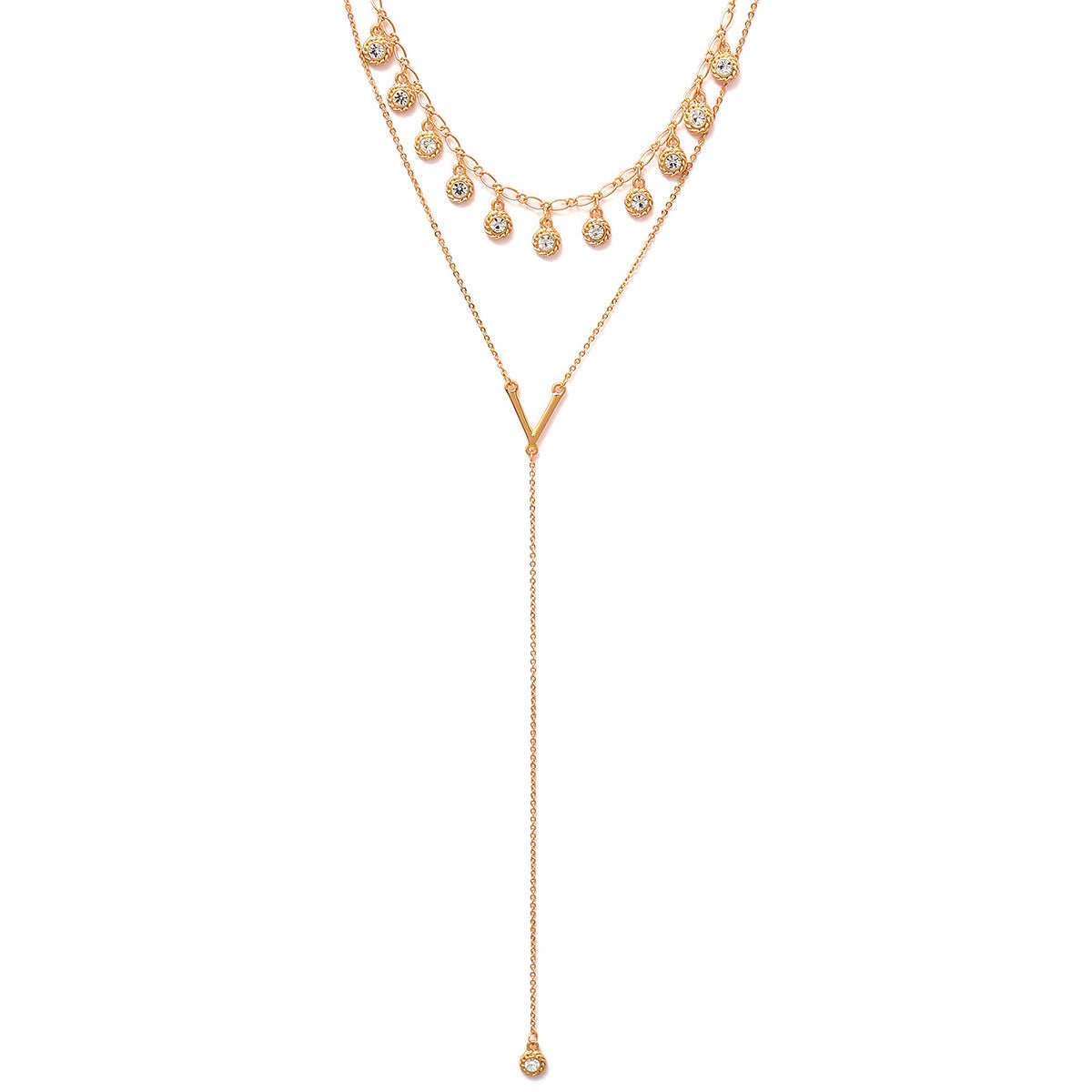 Simple multi-layer long money jewelry