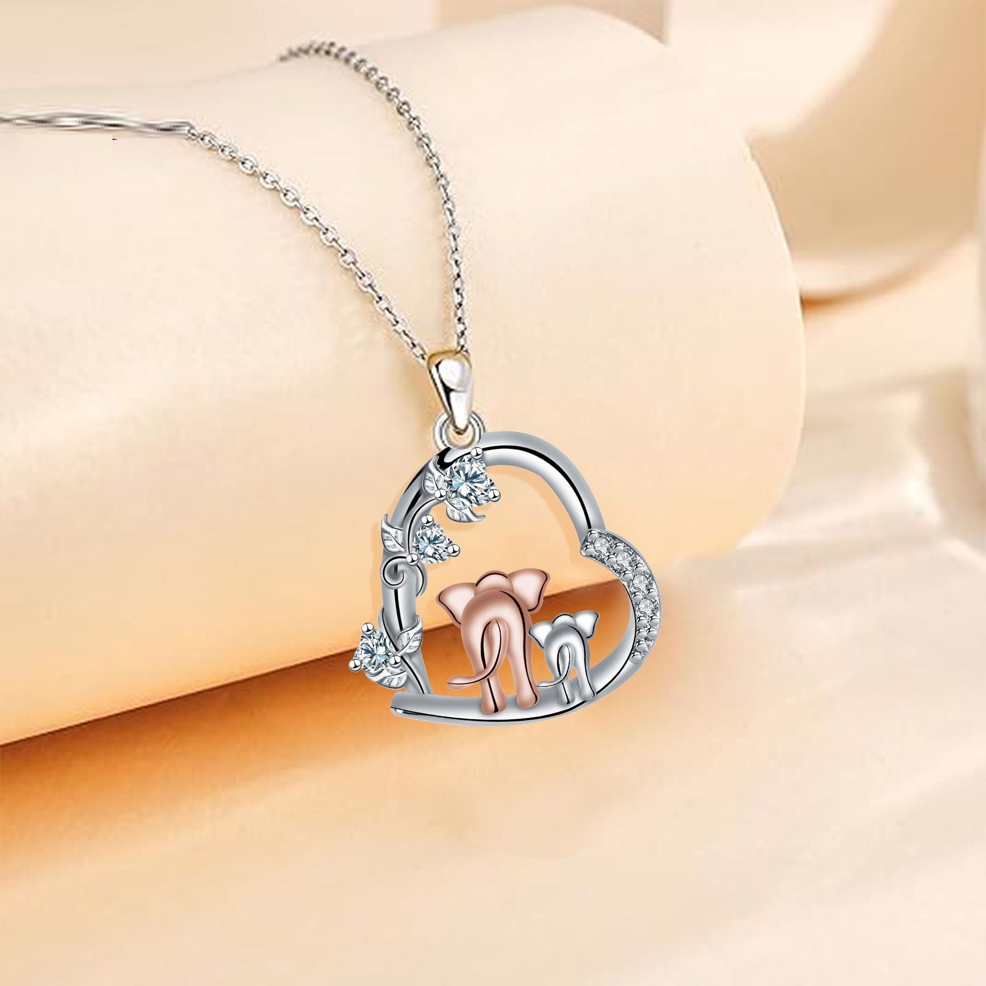 Elephant Necklace For Women Light Luxury Minority High-grade European And American Style
