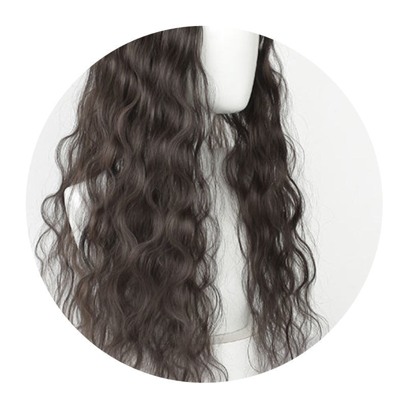 All Real Hair Small Curls Water Ripple Wig For Women