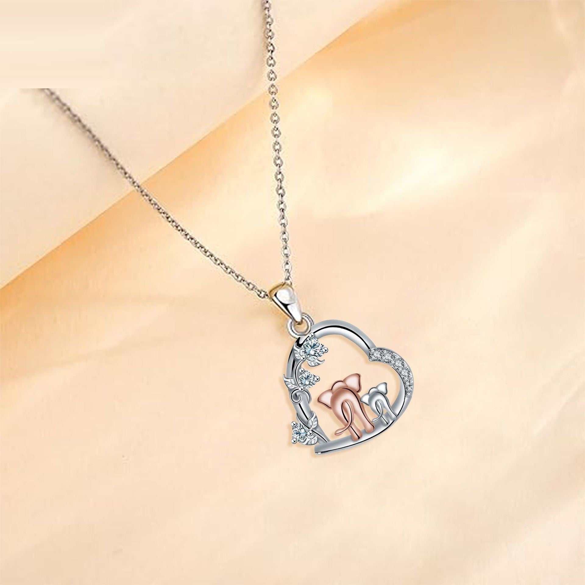 Elephant Necklace For Women Light Luxury Minority High-grade European And American Style