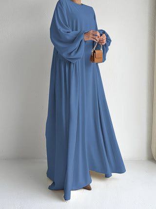 Middle East Muslim Women's Wear Plain Clothing Robe