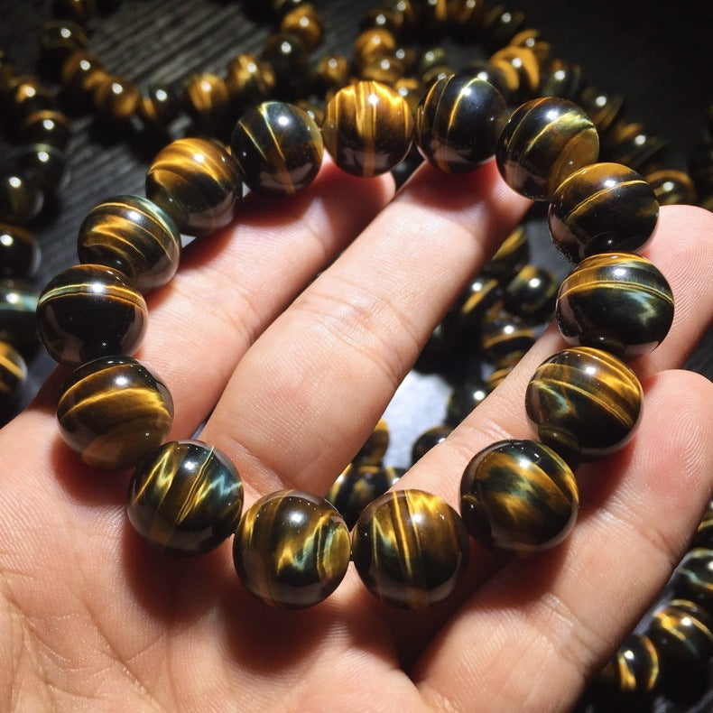New Natural Old Mine Tiger Eye Stone Bracelet Dream Tiger Eye Stone Tiger Eye Bracelet
