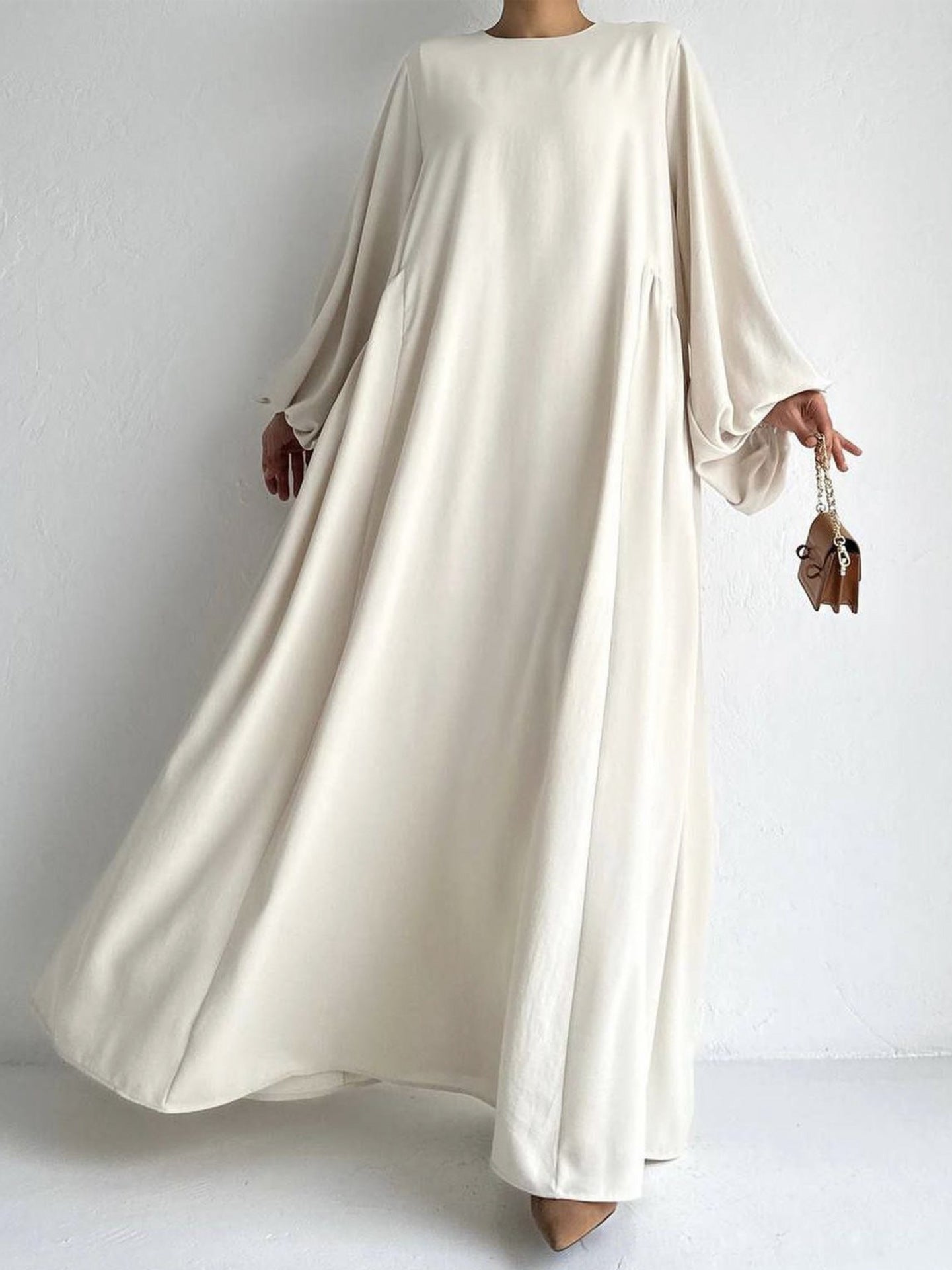 Middle East Muslim Women's Wear Plain Clothing Robe