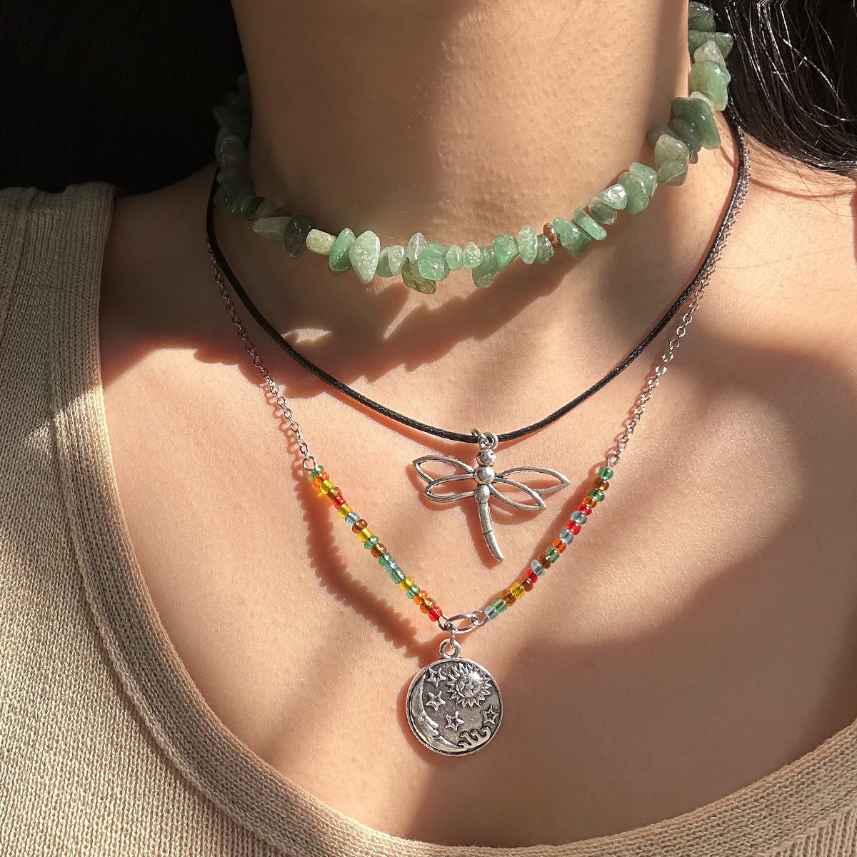 Vacation Style Irregular Gravel Necklace For Women