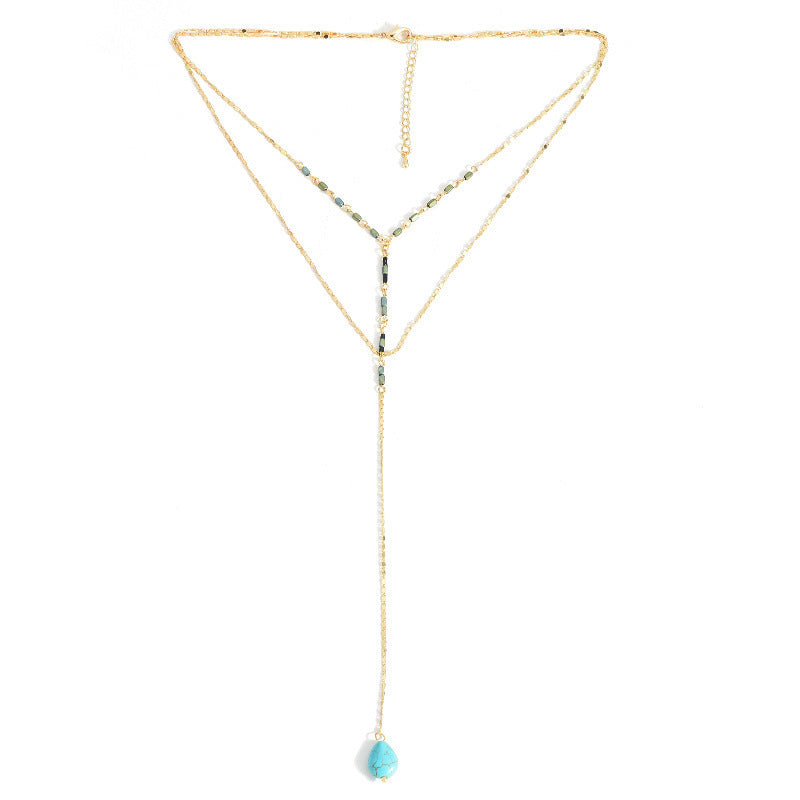 Bohemian Style Multi Layer Necklace Women Long