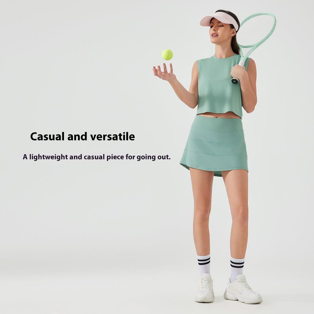 Women's Sports Short Skirt Anti-exposure Slimming Cover