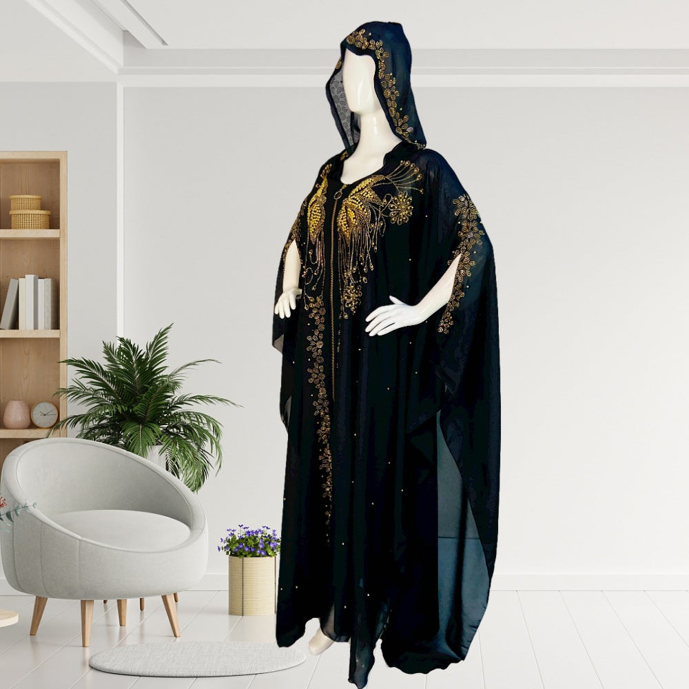 Women's Clothing Women's Length Dress Hot Drilling