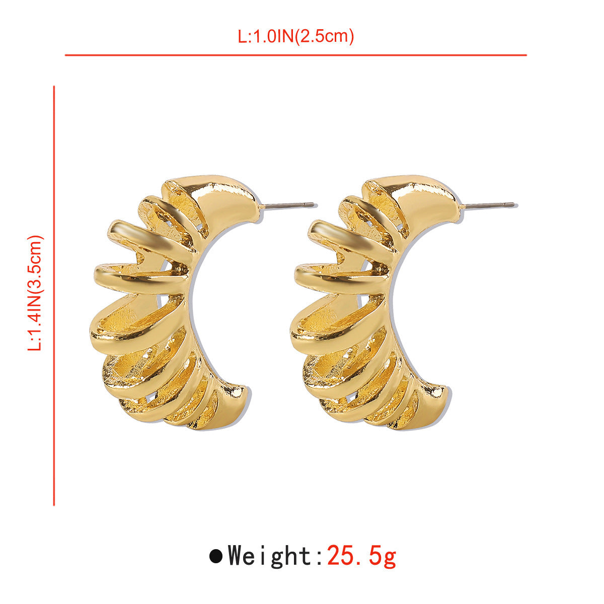 Cold Style Retro Hollow Stud Earrings Women
