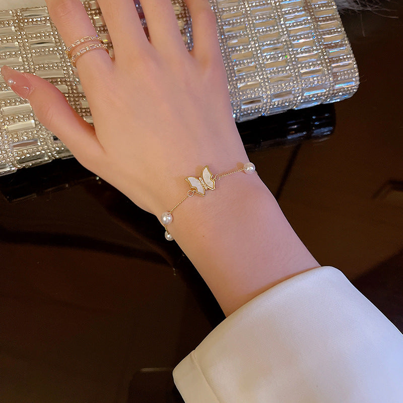 New Ins Style All-match Dicksoniaceae Bow Bracelet For Women