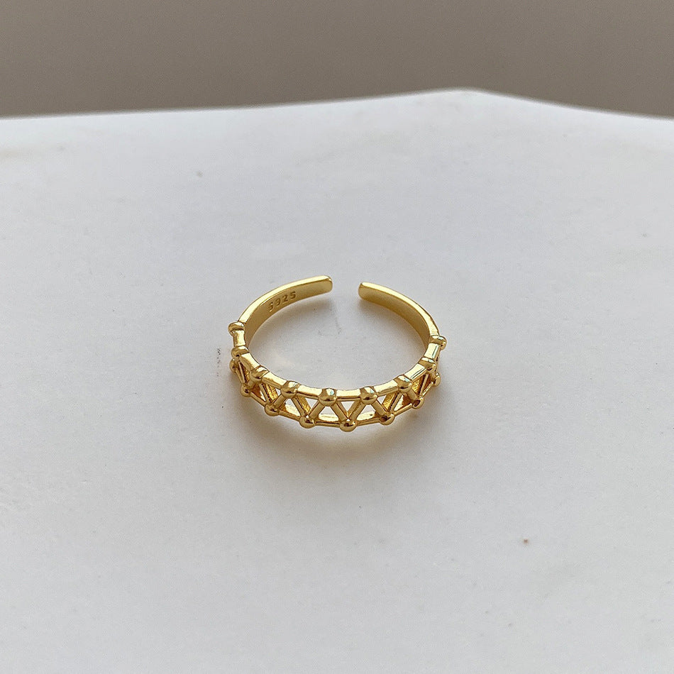 French Style Korean Style Jewelry Sterling Silver Ring Fashion