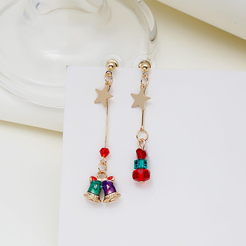 New European And American Christmas Series Fringed Metal Boots Old Man Pendant