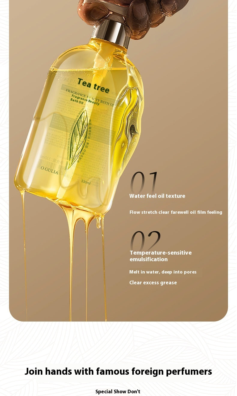 Moisturizing, Hydrating And Skin Rejuvenating Skin Care Tea Tree Fragrance Skin Care Bath Oil