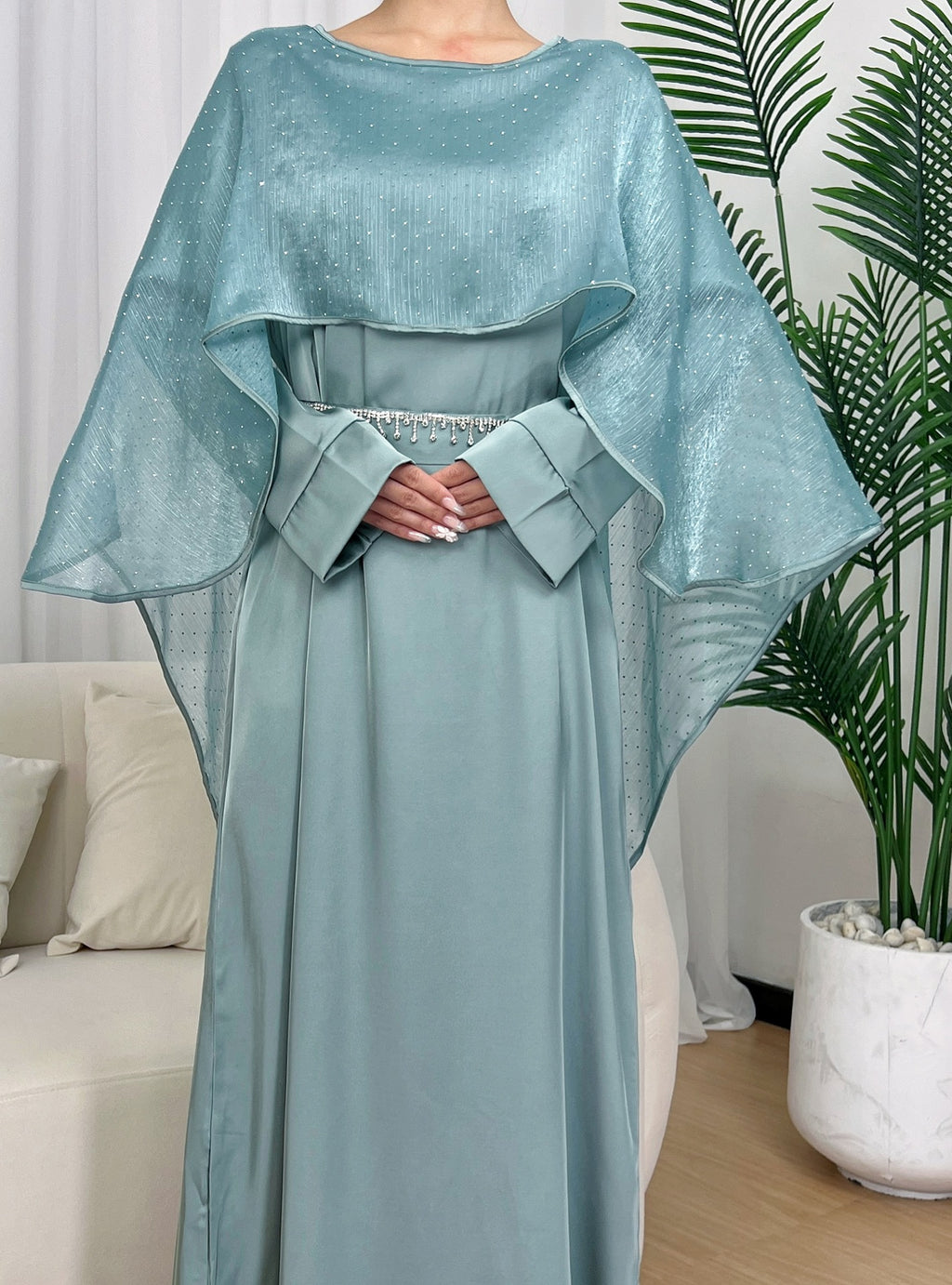 Women's Muslim Clothing Simple Cloak Robe Starry Robe