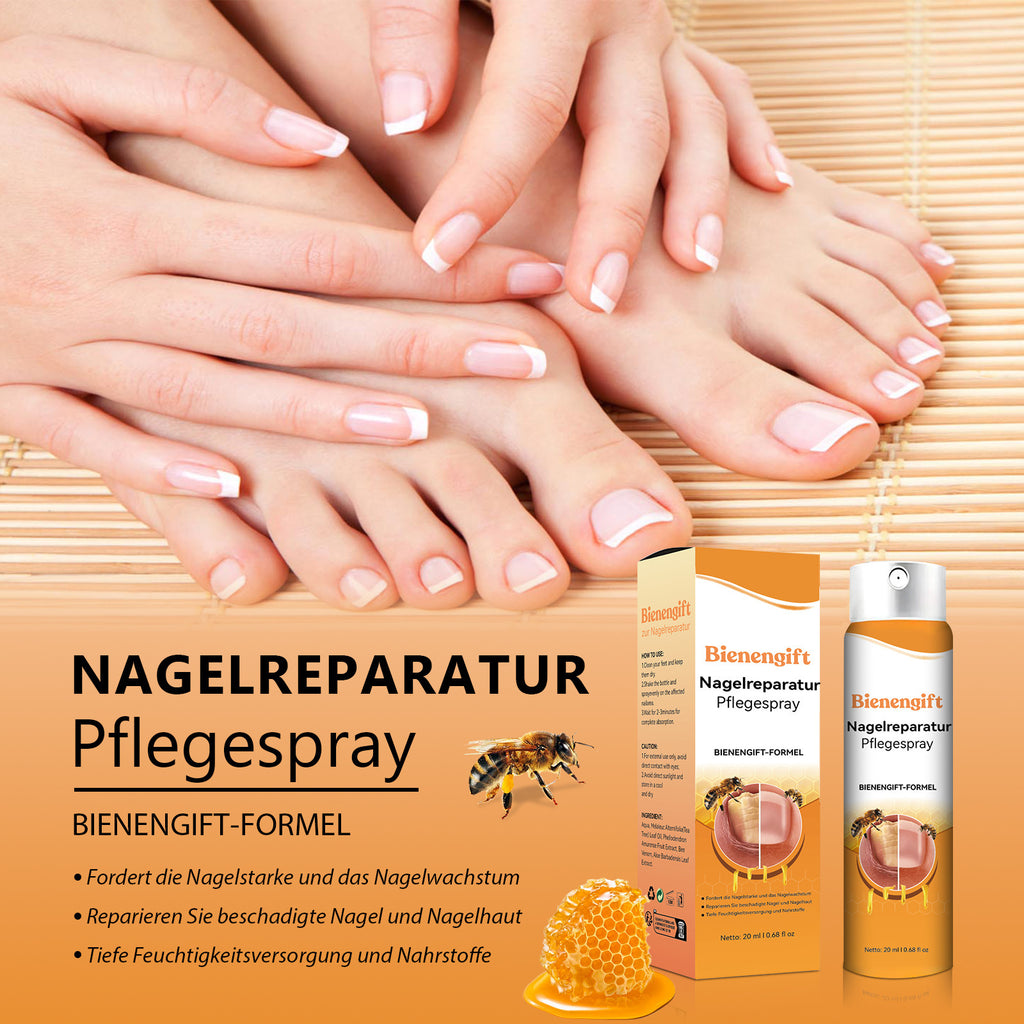 Bee Nail Spray Repair Gray Nails