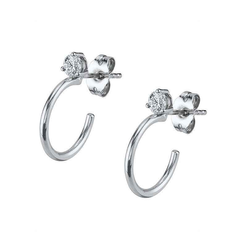 S925 Silver Korean Style Simple Geometric Earrings Women