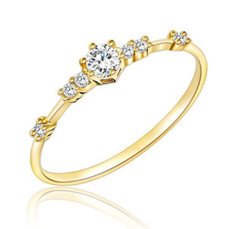 Diamond-encrusted style ring
