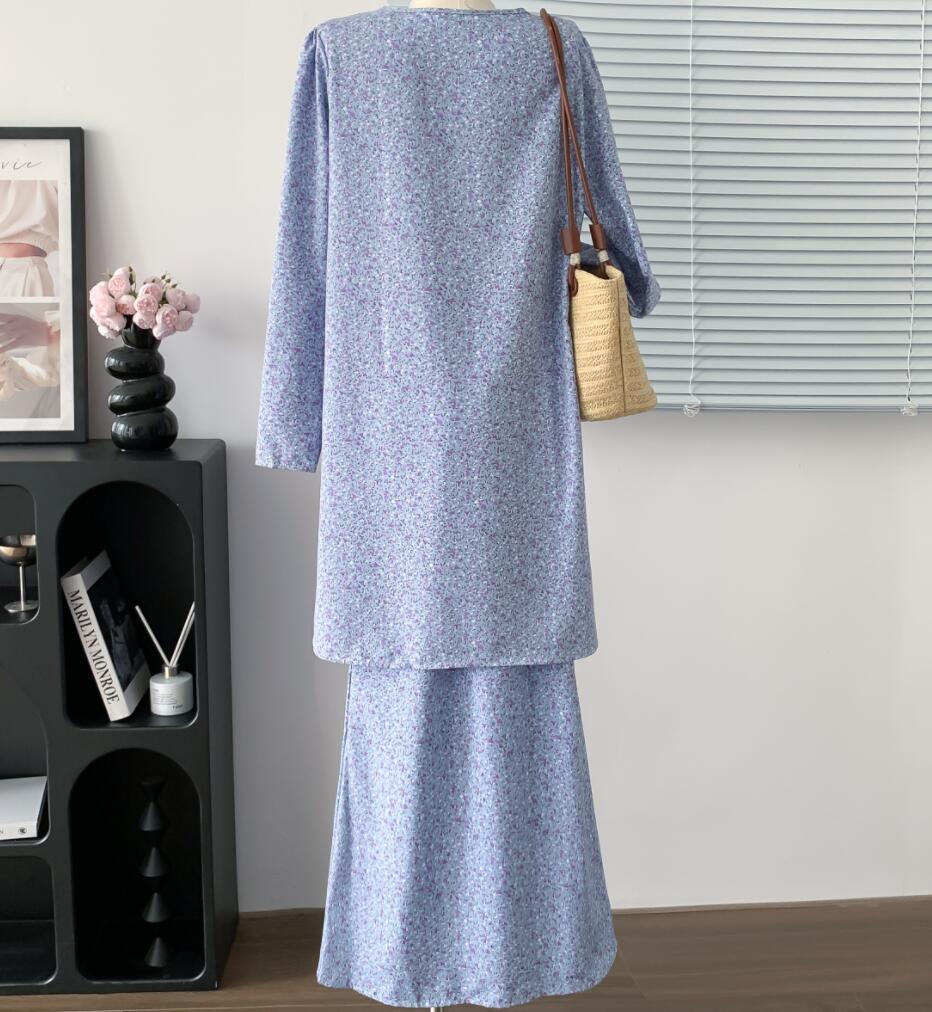 Women's Clothing Printed Color Casual Suit Dress