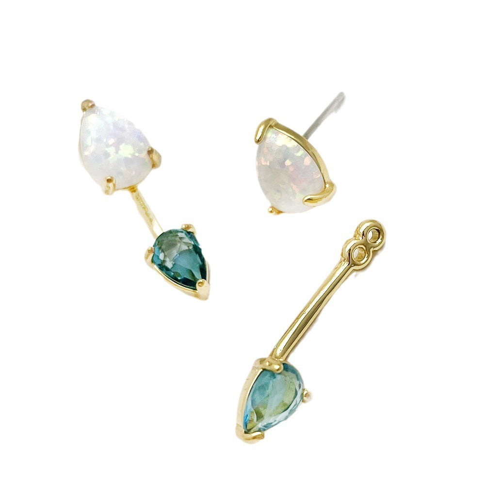 European And American Ins Style Simple Dual-wear Triangle Earrings Women