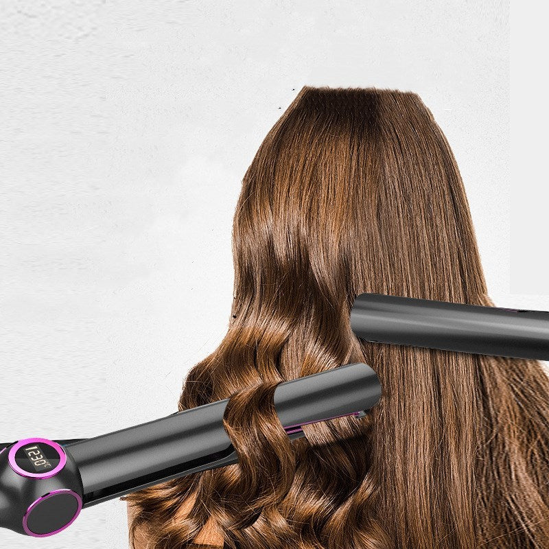 Spiral hair straightener