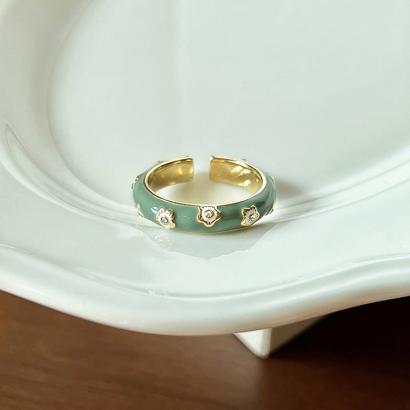 French Simplicity Style Cute Rabbit Pearl Ring For Women