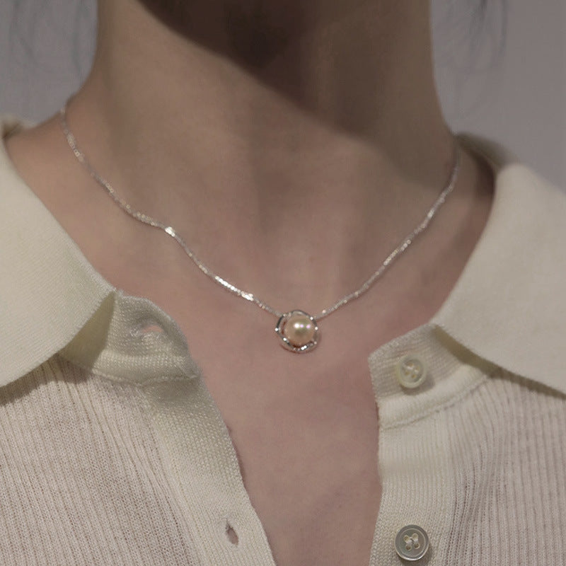 French Style Vintage Pearl Necklace For Women