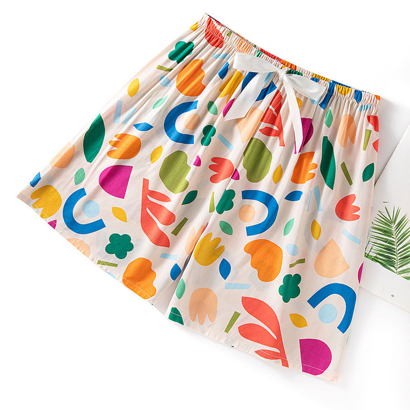 Thin Artificial Cotton Shorts Loose Casual Suitable For Daily Wear Japanese Trousers Home Shorts