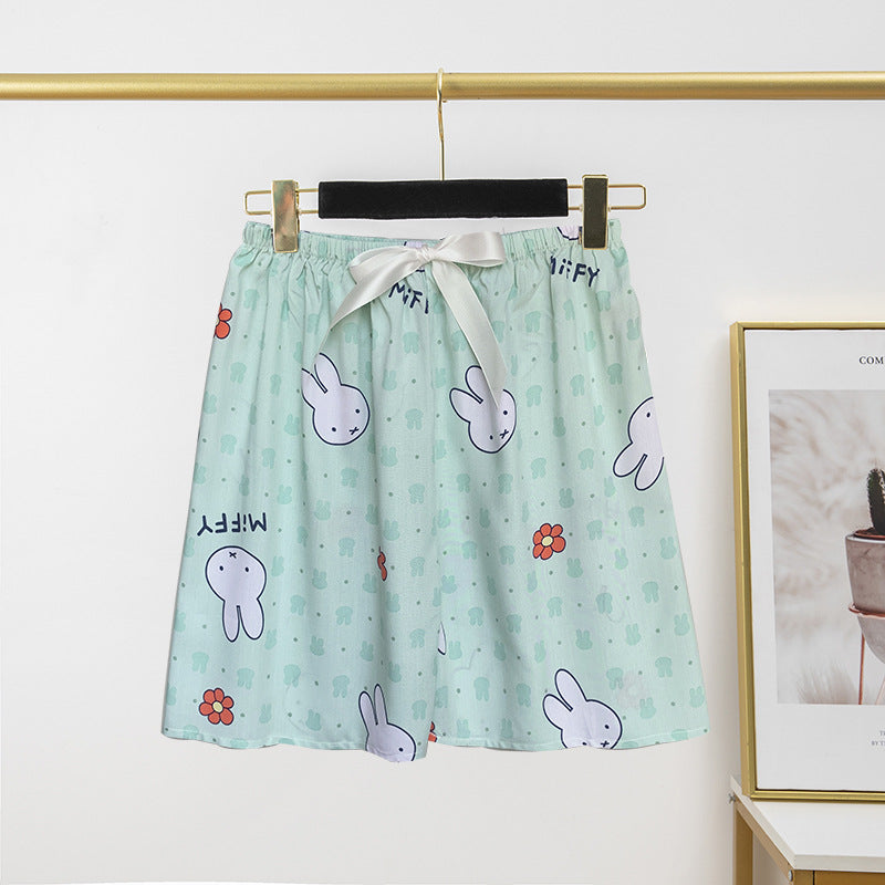 Thin Artificial Cotton Shorts Loose Casual Suitable For Daily Wear Japanese Trousers Home Shorts