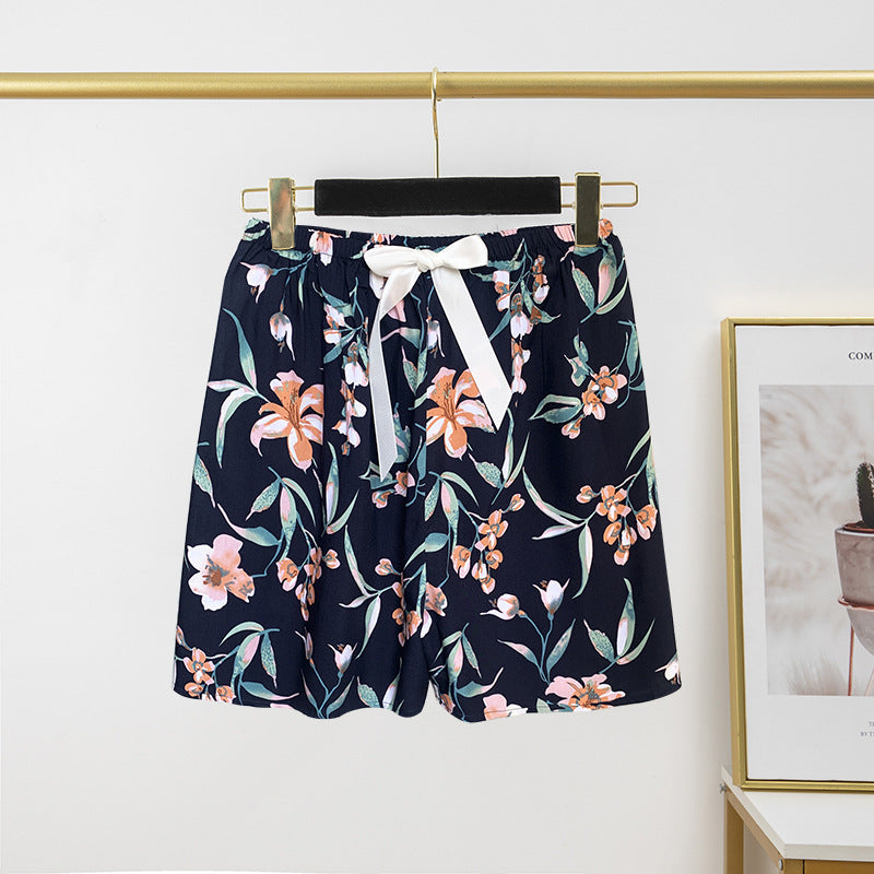 Thin Artificial Cotton Shorts Loose Casual Suitable For Daily Wear Japanese Trousers Home Shorts