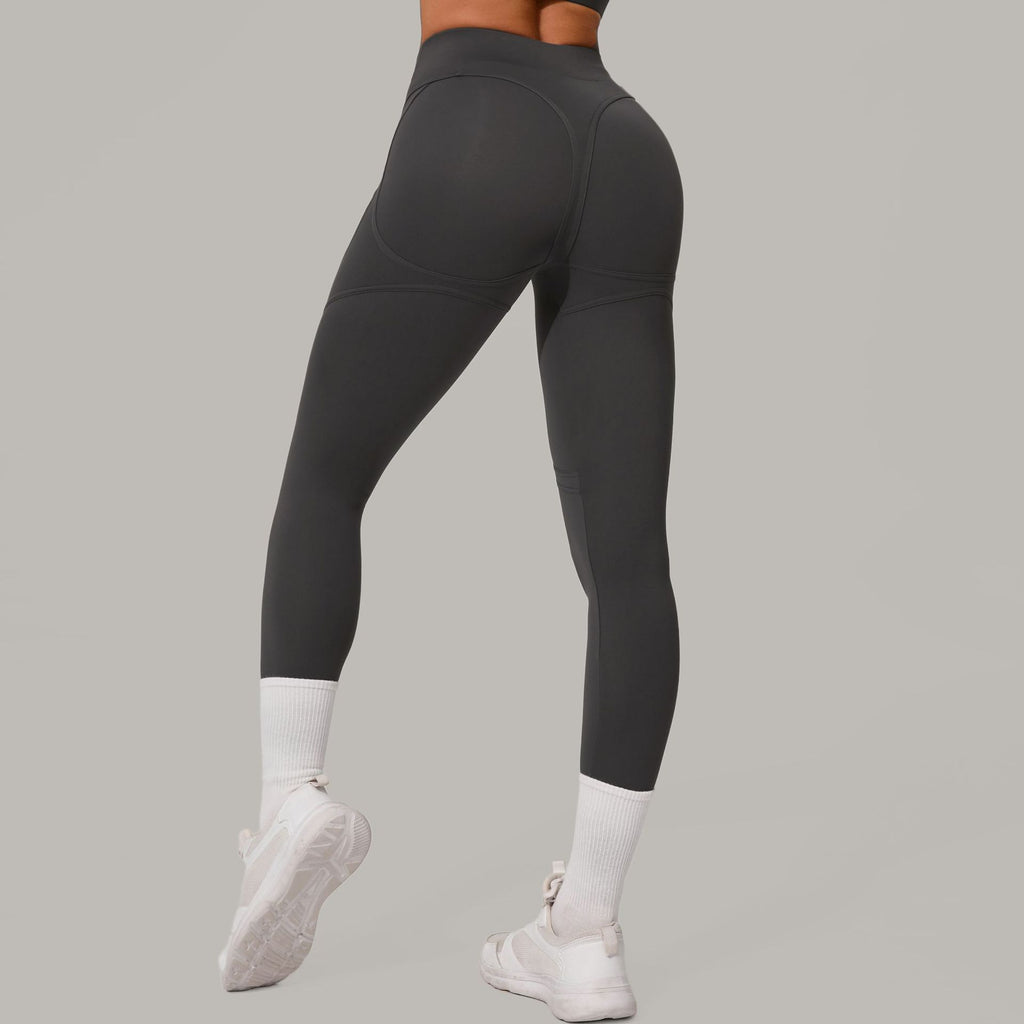 High Waist Hip Lift Sanding Yoga Pants