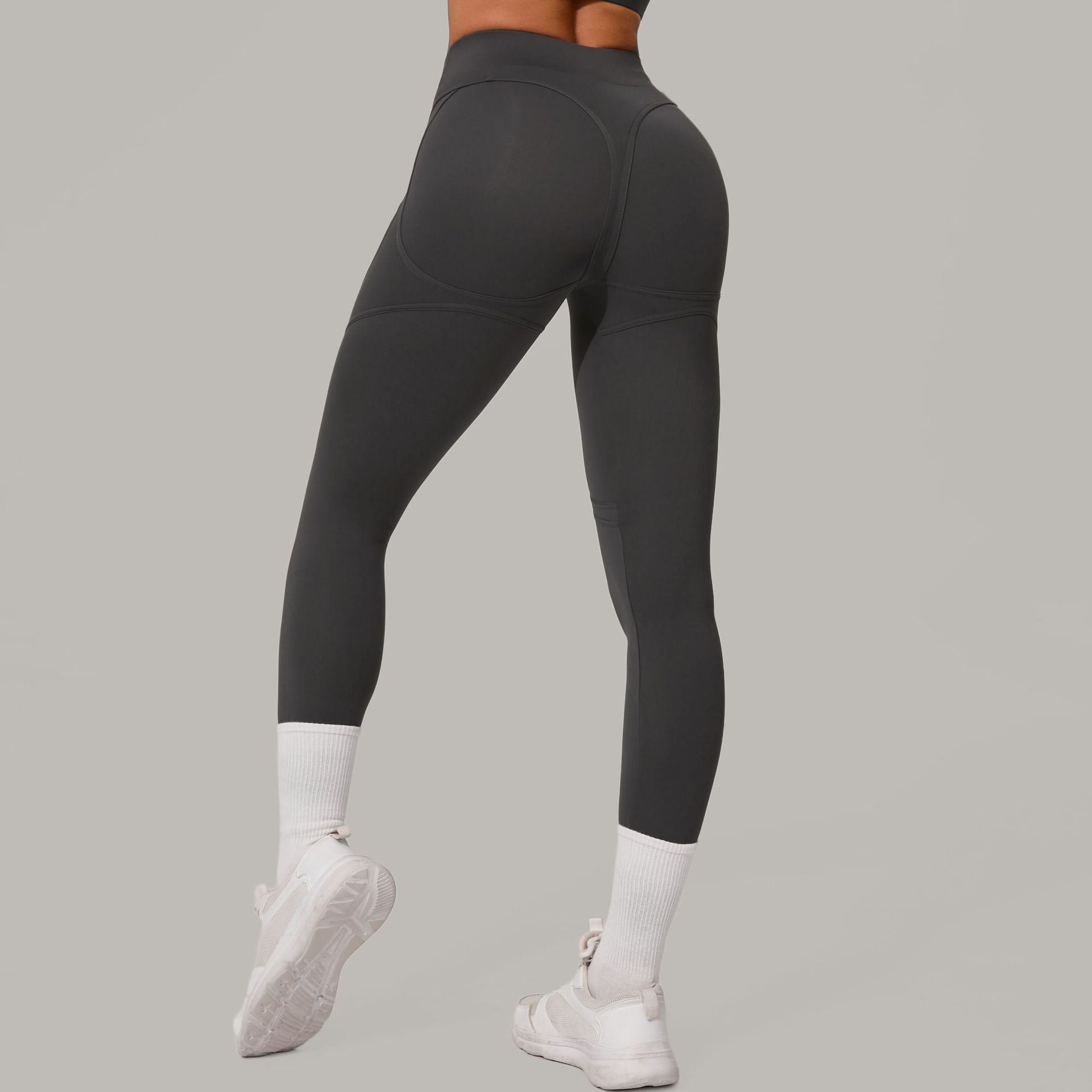 High Waist Hip Lift Sanding Yoga Pants