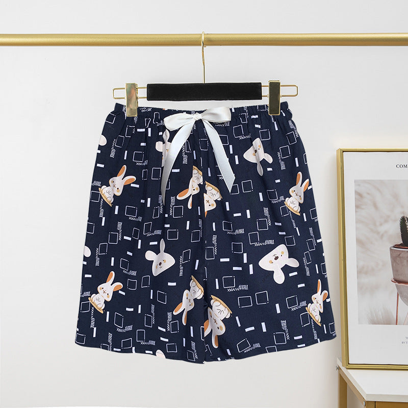 Thin Artificial Cotton Shorts Loose Casual Suitable For Daily Wear Japanese Trousers Home Shorts