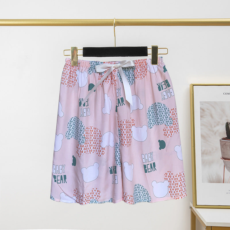 Thin Artificial Cotton Shorts Loose Casual Suitable For Daily Wear Japanese Trousers Home Shorts
