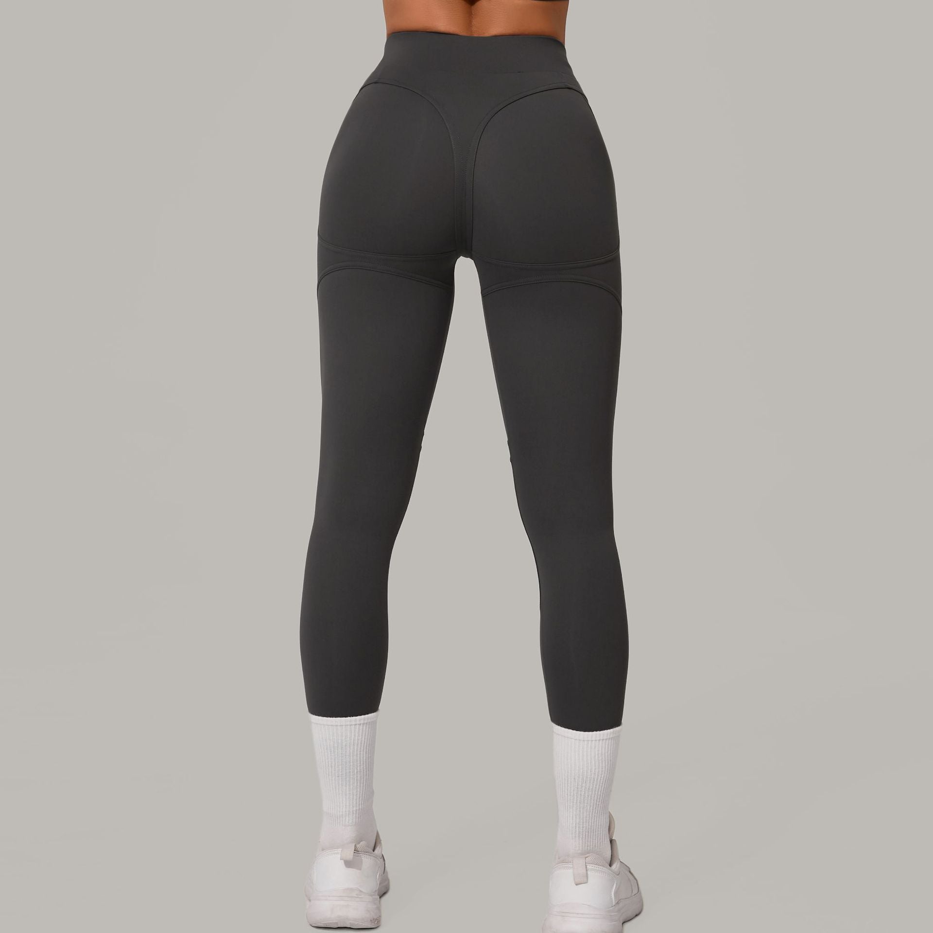 High Waist Hip Lift Sanding Yoga Pants