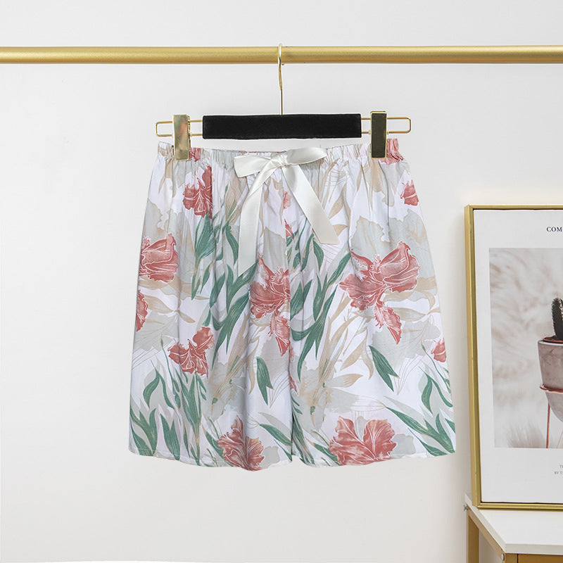 Thin Artificial Cotton Shorts Loose Casual Suitable For Daily Wear Japanese Trousers Home Shorts