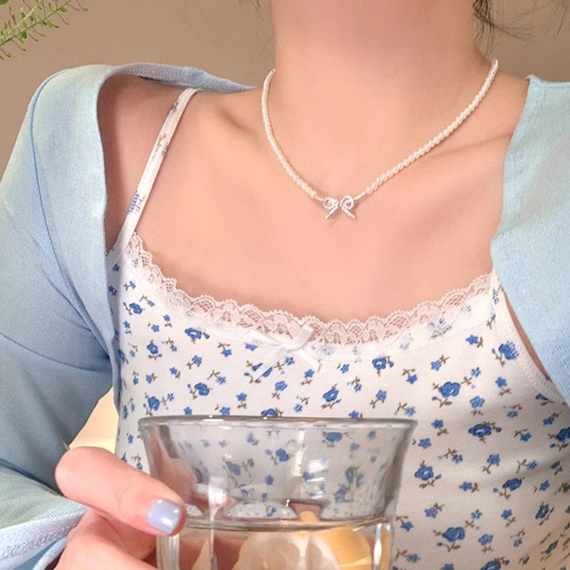 High-grade Popular Butterfly Pearl Necklace For Women Ins Style