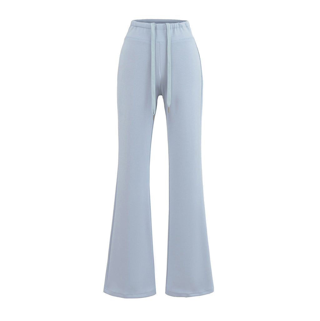 Vertical Bar Air Layer Drape Bootcut Trousers