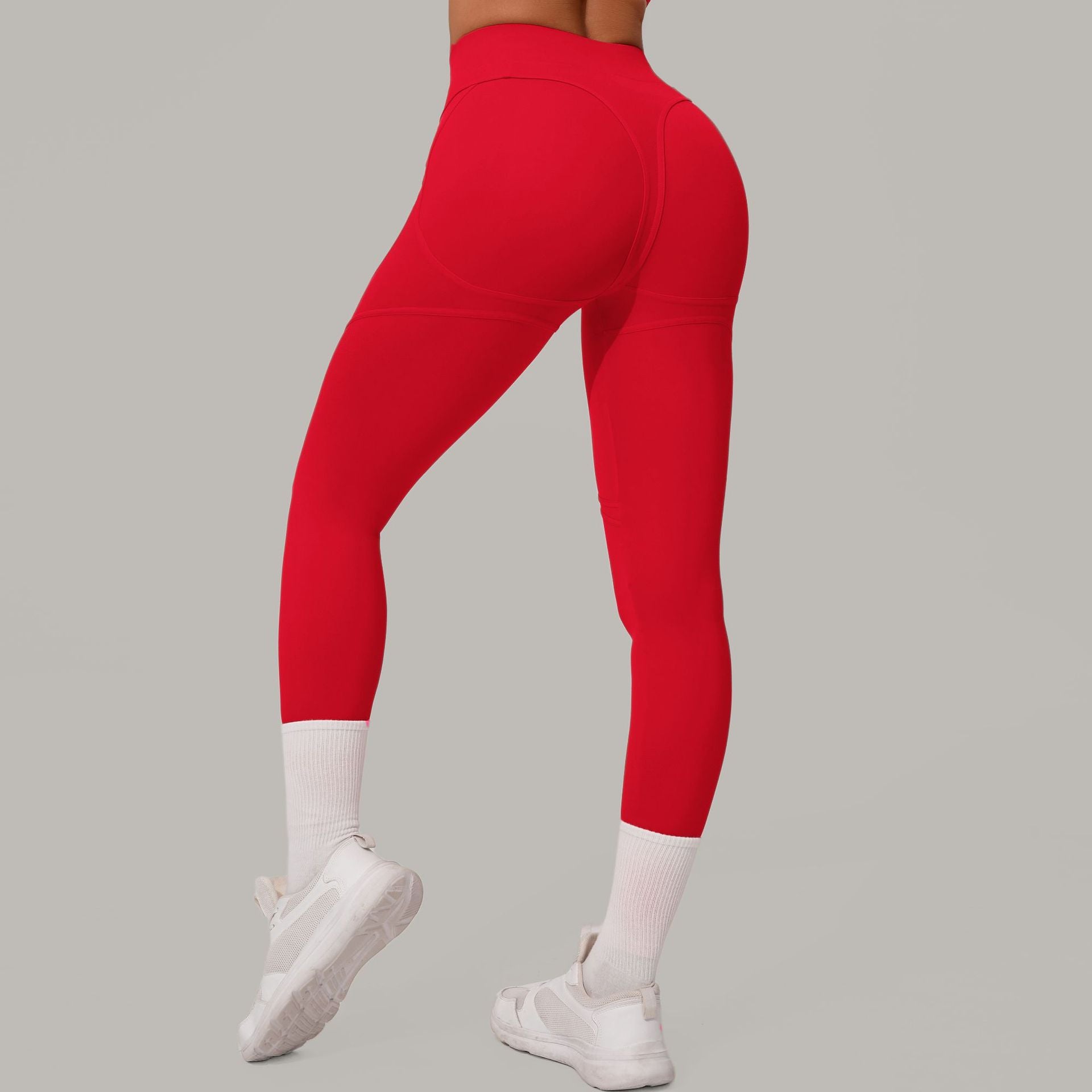 High Waist Hip Lift Sanding Yoga Pants