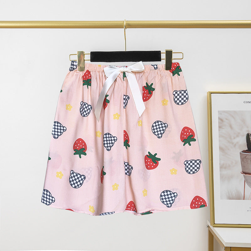 Thin Artificial Cotton Shorts Loose Casual Suitable For Daily Wear Japanese Trousers Home Shorts