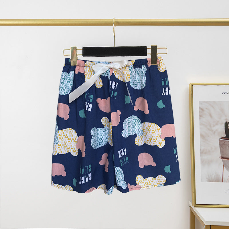 Thin Artificial Cotton Shorts Loose Casual Suitable For Daily Wear Japanese Trousers Home Shorts