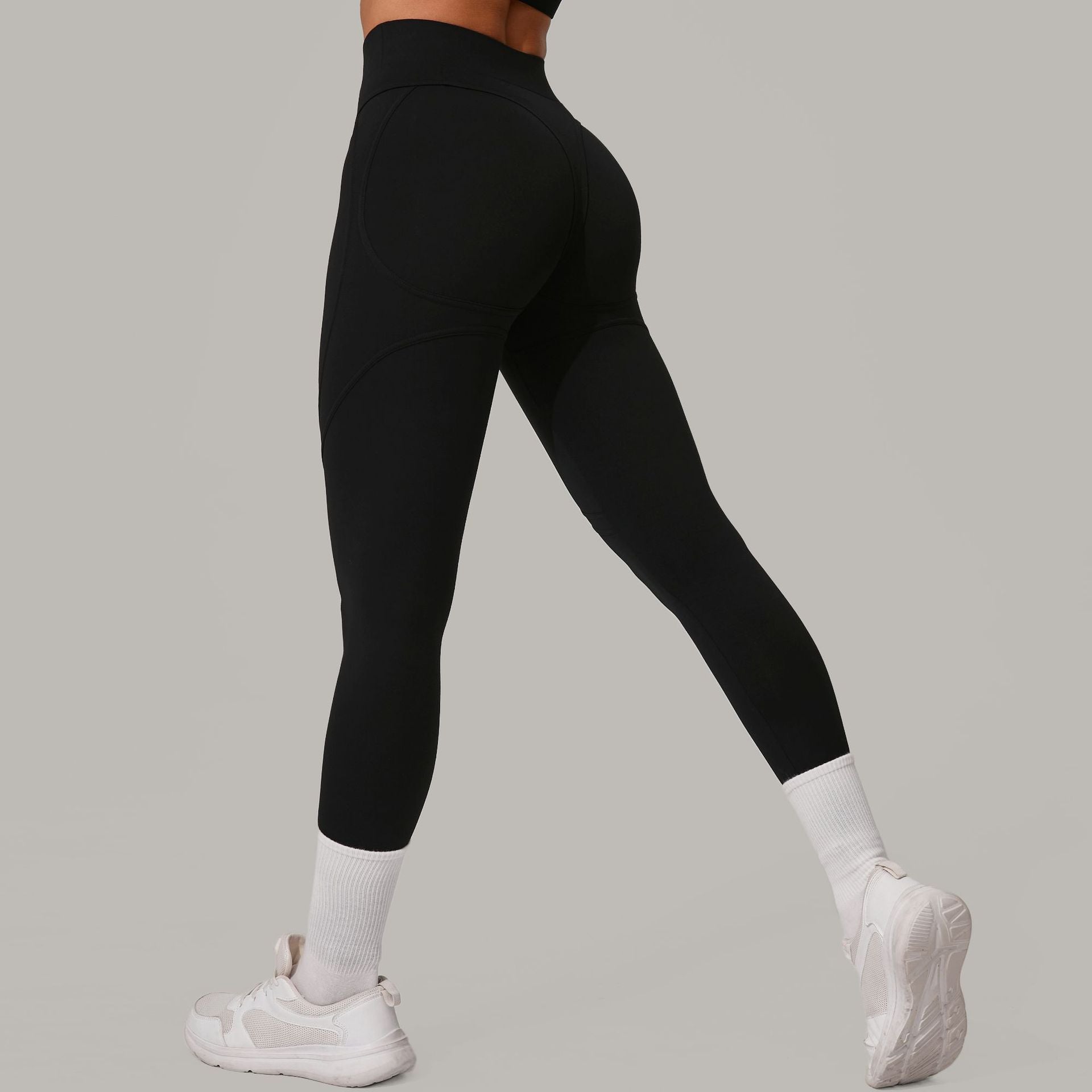 High Waist Hip Lift Sanding Yoga Pants