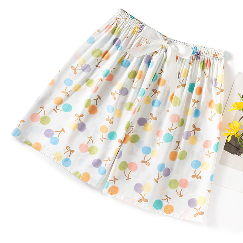 Thin Artificial Cotton Shorts Loose Casual Suitable For Daily Wear Japanese Trousers Home Shorts