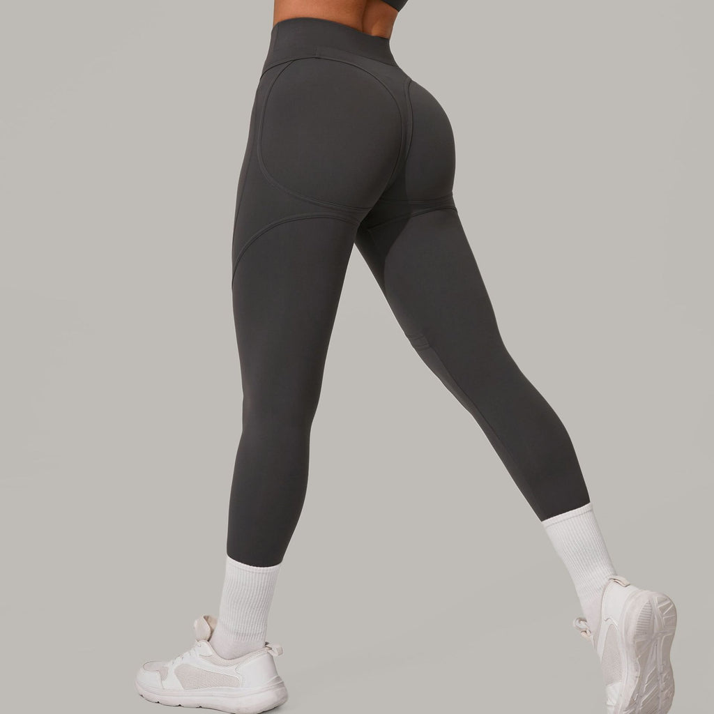 High Waist Hip Lift Sanding Yoga Pants