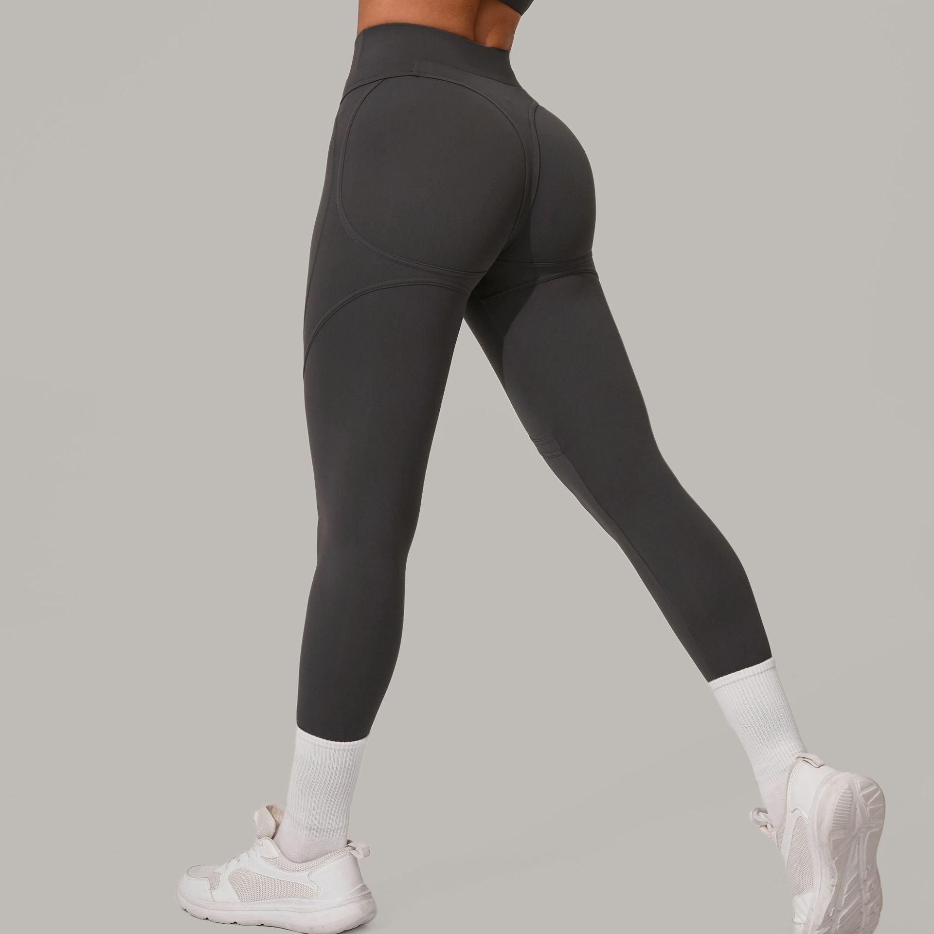 High Waist Hip Lift Sanding Yoga Pants