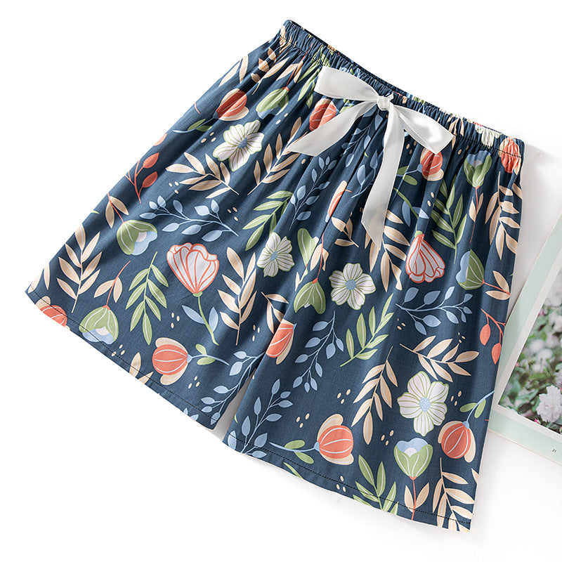 Thin Artificial Cotton Shorts Loose Casual Suitable For Daily Wear Japanese Trousers Home Shorts