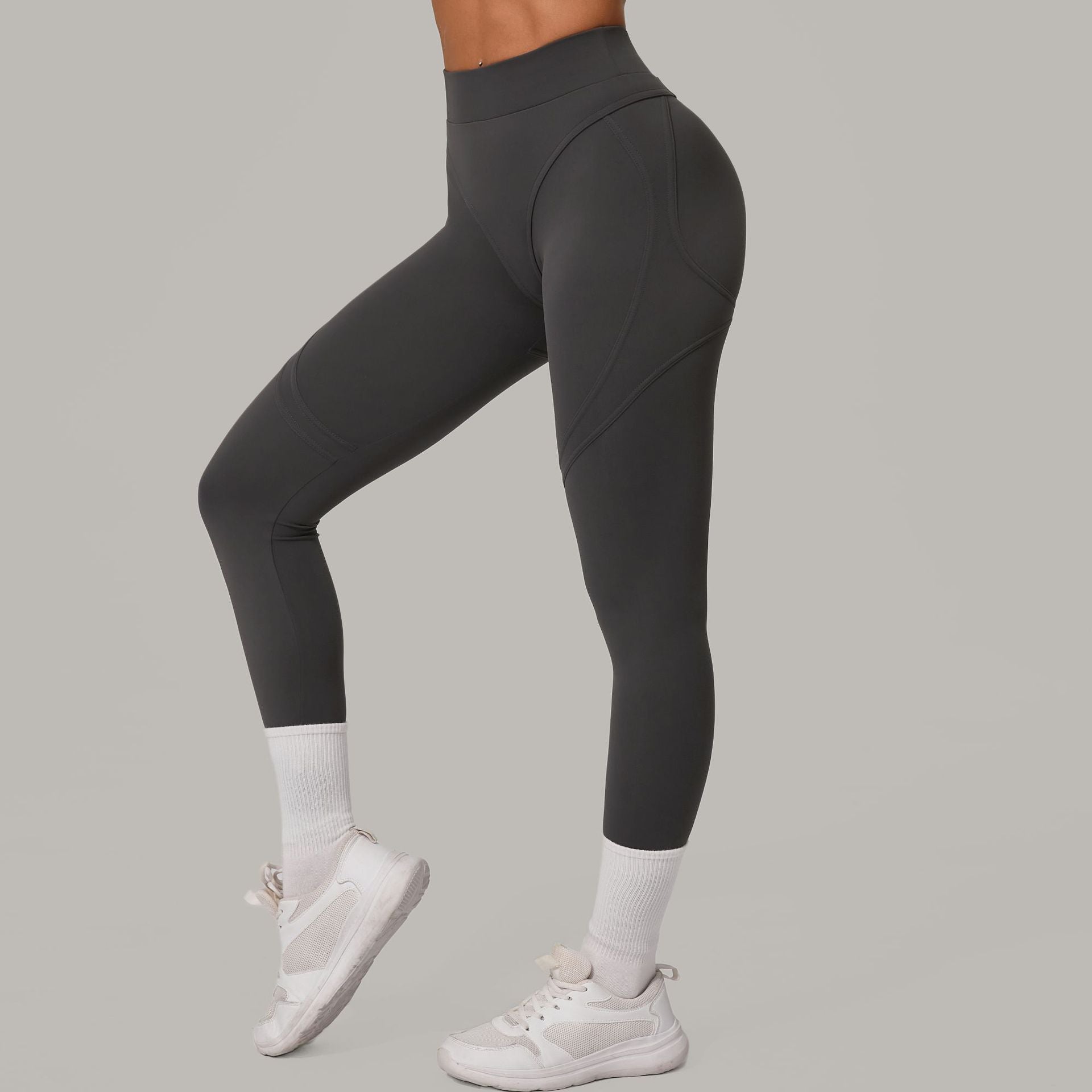 High Waist Hip Lift Sanding Yoga Pants