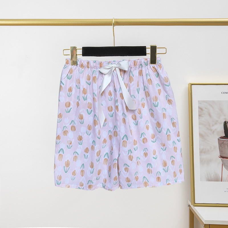 Thin Artificial Cotton Shorts Loose Casual Suitable For Daily Wear Japanese Trousers Home Shorts