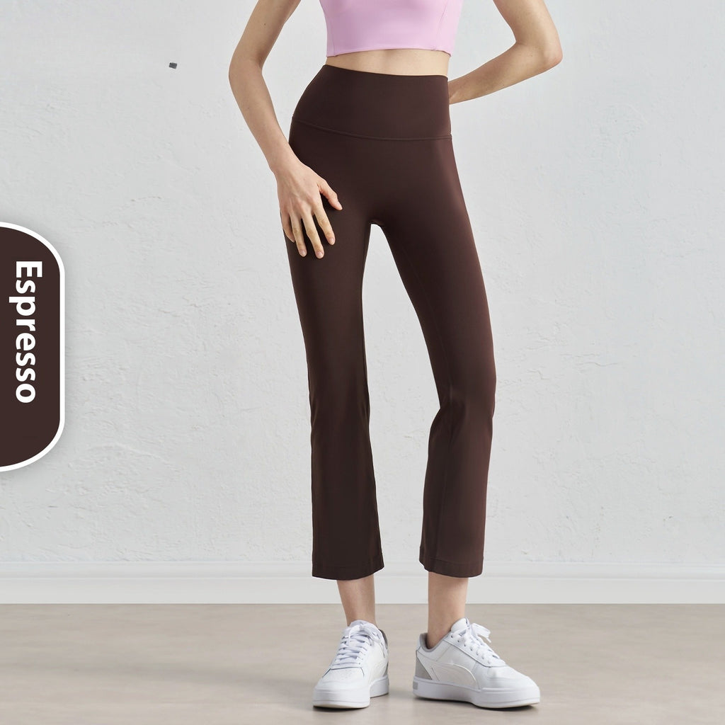 Small Yoga Summer Sports High Waist Hip Lift Tight Bootcut Trousers