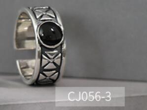 S925 Sterling Silver Ring Ins New Niche Retro Old Epoxy Female Ring Ring